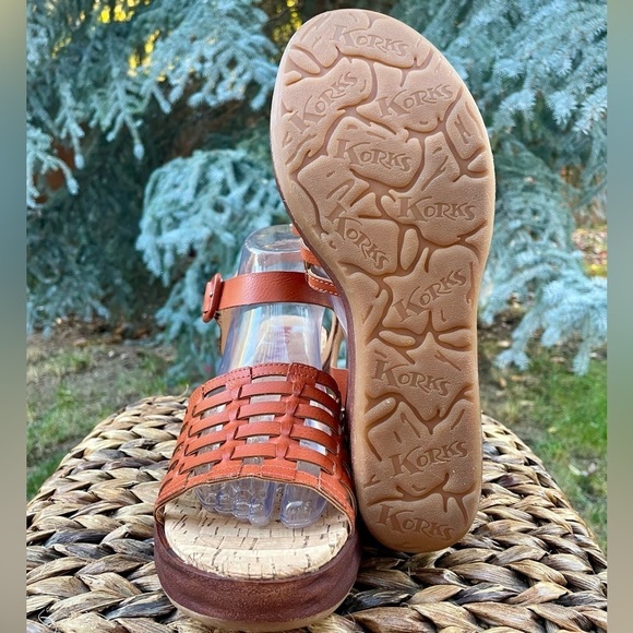 NEW Korks Marley Woven Vegan Leather Wedge Platform Sandals. Women’s size 10 - Picture 7 of 8